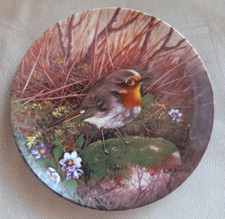 Tirschenreuth Sammelteller "Rotkehlchen am Wegesrand", Karl-Hans Boese
