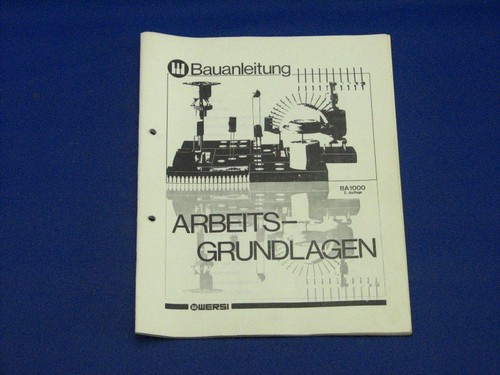 Wersi arbeitsgrundlagen ba1000 - arbeitsgrundlagen,