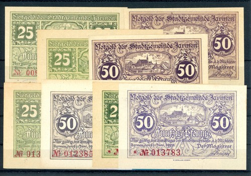 Jarmen scheine notgeld - jarmen,