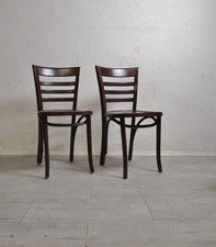 2 BUGHOLZ STÜHLE FRANKFURTER KÜCHE VINTAGE BAUHAUS STIL HOLZ STUHL RETRO