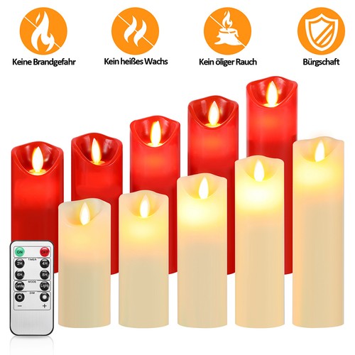 5er led kerzen - 5er, mit
