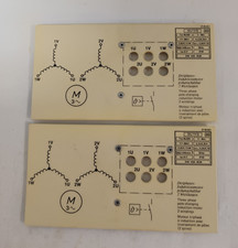 ELWE 31 05 851 Schablone für 3 Phasen Induktionsmotor polumschaltbar 2 Wicklung.