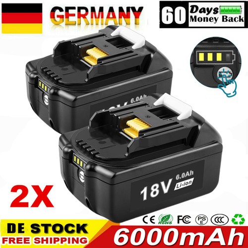 6000mah ersatzakku für - 2x,