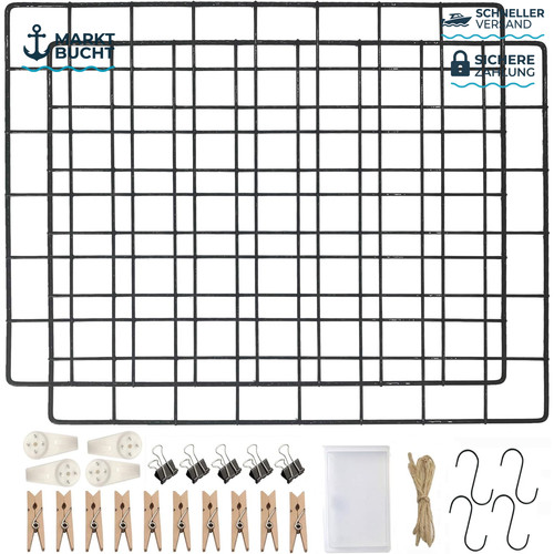 Gitter pinnwand 2er set - gitter,