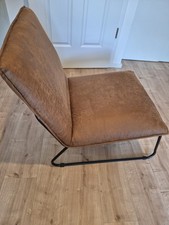 Loungesessel Cognac Industrielook / neuwertig