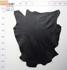 Lammleder Nappa schwarz extra soft vegetabile Gerbung 0,5-0,7 mm #bnv