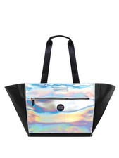 86.  VSX Victoria´s Secret Pink Tasche schwarz Wasser silber Meer Hologramm Tote