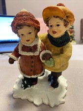 Seneca Design Weihnachten Figuren Kinder Schlitschuh laufend