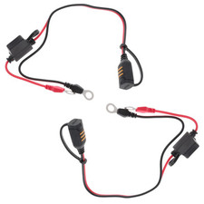 2x CTEK Comfort-Connect-Secure M8 56-261S Schnellkontaktkabel mit 15A Sicherung