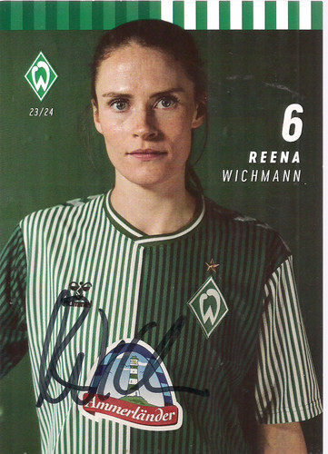 Autogramm reena wichmann - autogramm,