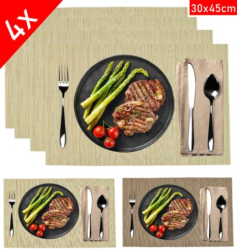 Platzdeckchen bambus - 4x,