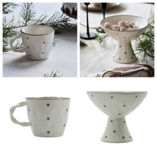 House Doctor Starry Tasse Konfektschale Geschirr grau Kaffee Tee Becher Sterne