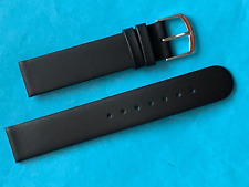 Eichmüller Lederband Nappa 18 mm schwarz Uhrband Band extralang ohne Naht XL