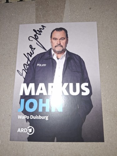 Autogrammkarte markus john - autogrammkarte,