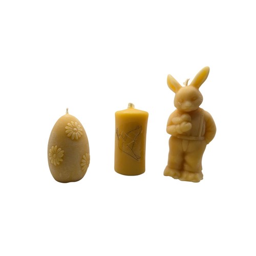 Ostern bienenwachskerzen set - ostern,