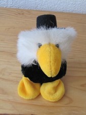 Nici Ente Emma mit Zylinder 13 cm schwarz weiß Stofftier Plüschtier Kuscheltier 