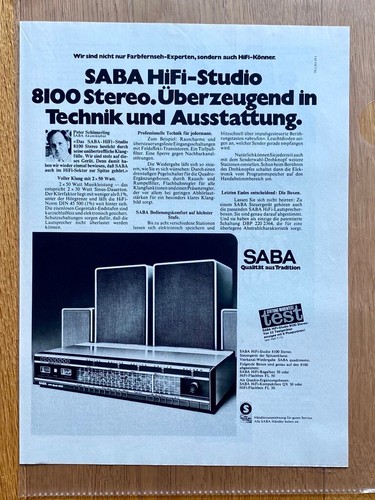 Saba hifi studio 8100 stereo - saba,