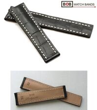 BOB MARINO FALTSCHLIESSENBAND SCHWARZ Kompatibel nur mit Breitling FS, 22/20 mm