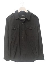 BRIXTON Herren Freizeithemd Schwarz Gr. 48/M Casual Langarm Hemd