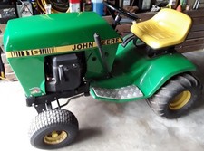 John Deere 116 Lawn Tractor Trecker & Schneeräumschild Zweizylinder Kohler Motor
