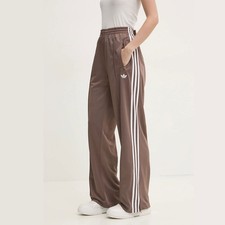 adidas Originals Damen Firebird Loose TP Damen Sporthose Trainingshose Braun