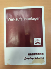 Verkaufsunterlagen HAGEDORN Landmaschinen Traktor Prospekt Tractor brochure MK8