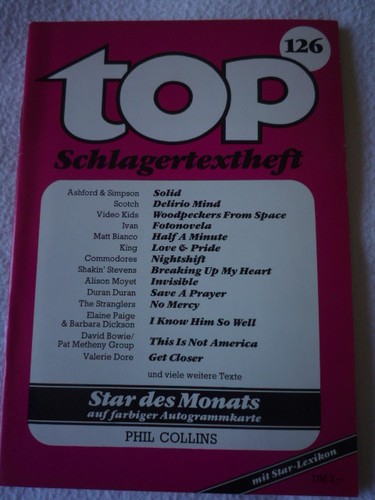 Top schlagertextheft 126 - top,