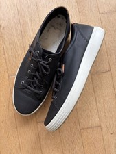 Halbschuh, ECCO, schwarz, Gr. 49. Leder