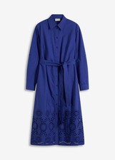 Midikleid mit Lochstickerei Gr