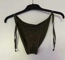 ?Bikini Hose/ Unterteil, Dunkelgrün, Mit Verstellbaren Schnüren, Gr. 36/38?