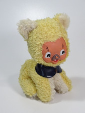 DDR Spielzeug Plüschtier "Katze" Puppe mit Gummigesicht