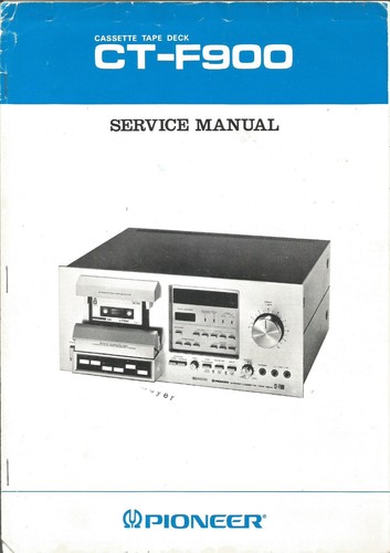 Pioneer f900 sevice - ct-f900, manual