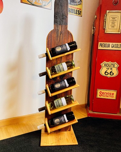 Weinregal weinständer altholz - weinregal,