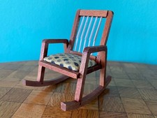 Schaukelstuhl Wichtelmarke 60er Puppenstube Puppenhaus 1:12 dollhouse chair