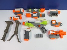 NERF BLASTER GUN AUFSATZ KONVOLUT N STRIKE ELITE Lot SCOPE STOCK GRIP BARREL