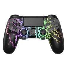 Wireless Controller für PS4/Pro/Slim/PC | RGB LED Beleuchtung | Dual Vibration