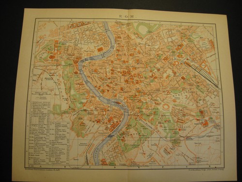 Rom stadtplan straßen bauten - rom, stadtplan,straßen,bauten