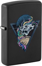 ZIPPO - BENZIN - FEUERZEUG - HORSE SKULL DESIGN 60007075 - NEU!