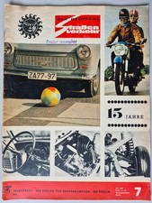 DDR-Zeitschrift 15 Jahre "Der deutsche Strassenverkehr" 7/1968 Wartburg Tourist