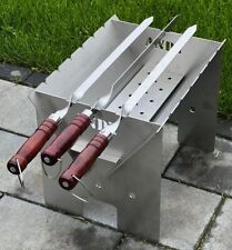 6 x Edelstahl Grill Spiesse 60