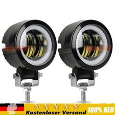 2X Motorrad LED Scheinwerfer Arbeitsscheinwerfer Zusatzscheinwerfer Tagfahrlicht