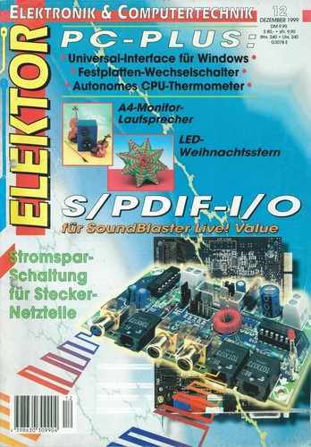 Elektor heft dezember - heft, 12/99