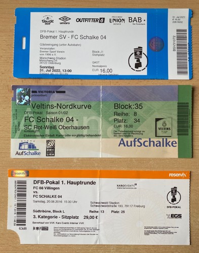 Alte tickets dfb - 3, dfb-pokal