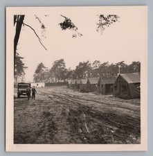 Bundeswehr Zeltplatz Soldaten Geländefahrzeug - Altes Foto