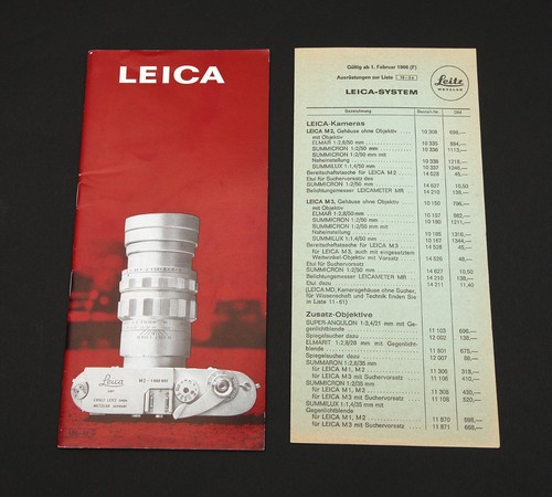 Leica leitz originalprospekt - leica,