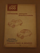 Fiat 600 Katalog Ersatzteile Karosserie