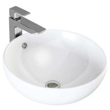 VILSTEIN Keramik Waschbecken Aufsatzwaschbecken Aufsatz Waschschale rund 44cm