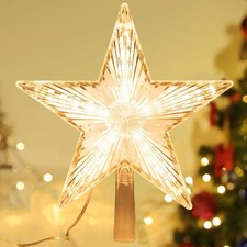 LED Weihnachtsbaumspitze Stern Lichter Christbaumspitze Tannenbaum Stern Licht