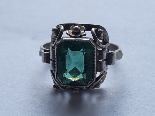 Jugendstil silber ring - silber,