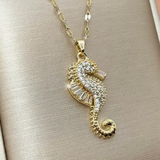 Seepferdchen Kette Gold